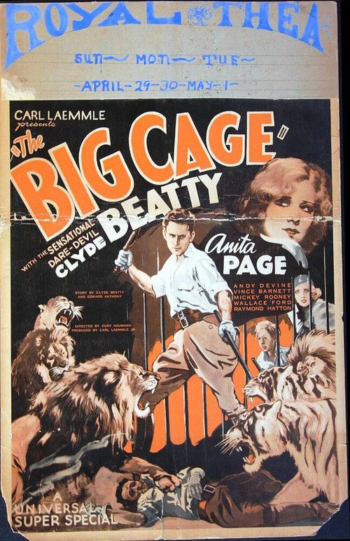 Обложка (Постер) Большая клетка / The Big Cage (1933) SATRip