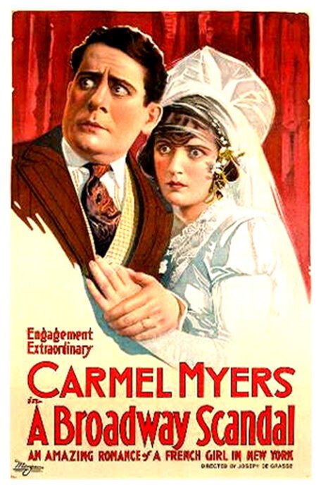 Обложка (Постер) Бродвейский скандал / A Broadway Scandal (1918) 
