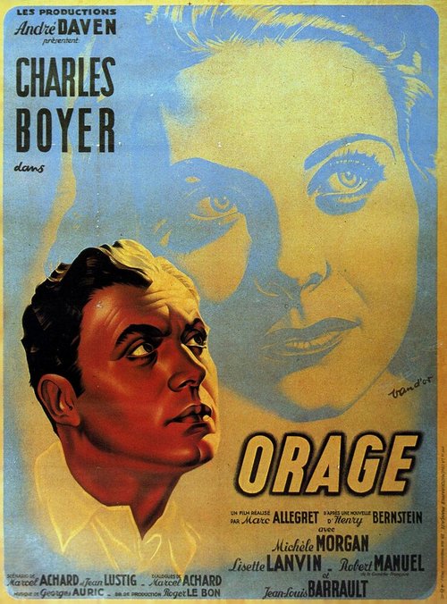 Обложка (Постер) Буря / Orage (1938) SATRip Обложка (Постер) Буря / Orage (1938) SATRip