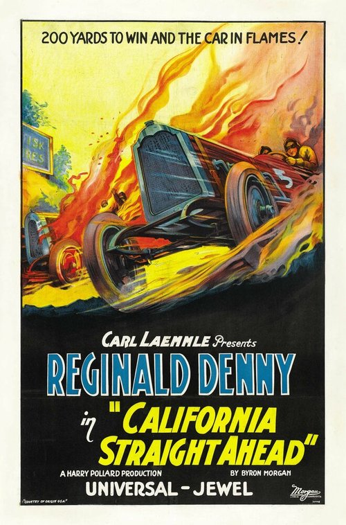 Обложка (Постер) California Straight Ahead (1925) SATRip