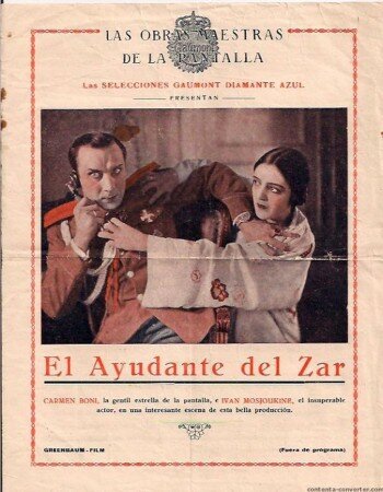 Обложка (Постер) Царский адъютант / Der Adjutant des Zaren (1929) SATRip