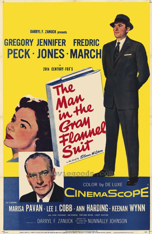 Обложка Человек в сером фланелевом костюме / The Man in the Gray Flannel Suit (1956) 