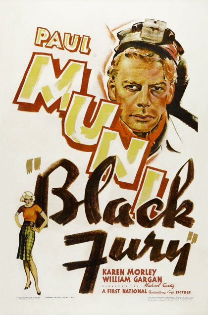 Обложка (Постер) Черная ярость / Black Fury (1935) SATRip