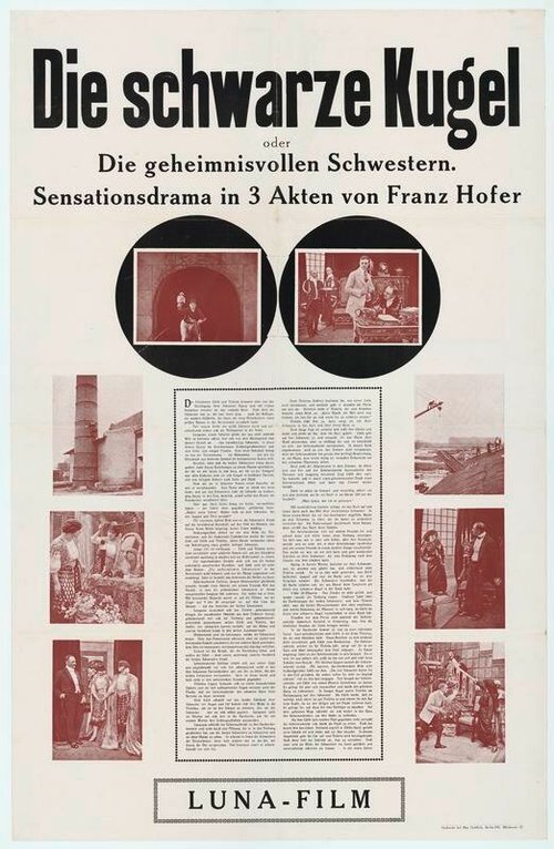 Обложка (Постер) Черный шар или Таинственные сестры / Die schwarze Kugel oder Die geheimnisvollen Schwestern (1913) SATRip Обложка (Постер) Черный шар или Таинственные сестры / Die schwarze Kugel oder Die geheimnisvollen Schwestern (1913) SATRip
