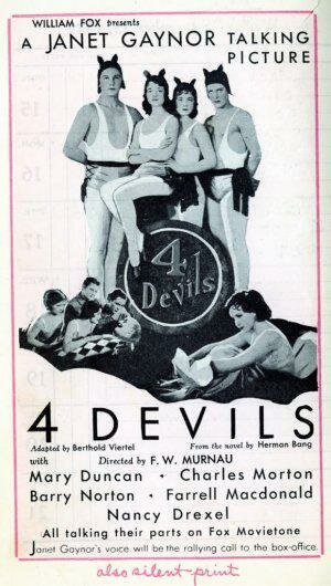 Обложка (Постер) Четыре дьявола / 4 Devils (1928) SATRip