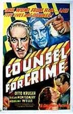 Обложка (Постер) Counsel for Crime (1937) SATRip