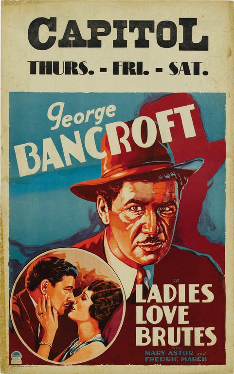 Обложка (Постер) Дамы любят негодяев / Ladies Love Brutes (1930) SATRip