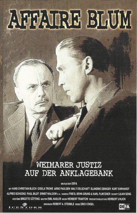 Обложка (Постер) Дело Блюма / Affaire Blum (1948) SATRip Обложка (Постер) Дело Блюма / Affaire Blum (1948) SATRip