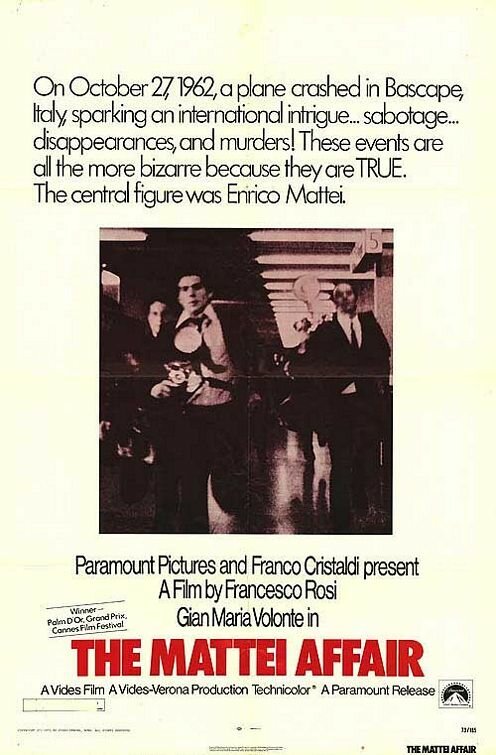 Обложка (Постер) Дело Маттеи / Il caso Mattei (1972) SATRip Обложка (Постер) Дело Маттеи / Il caso Mattei (1972) SATRip
