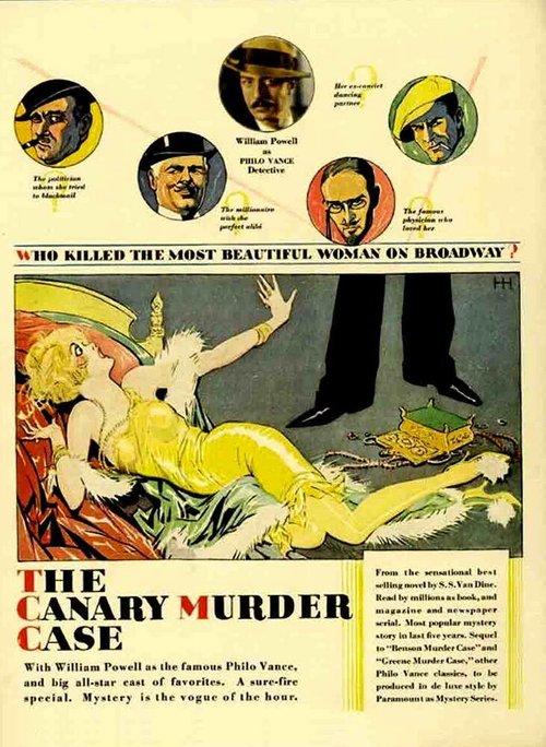 Обложка (Постер) Дело об убийстве канарейки / The Canary Murder Case (1929) SATRip