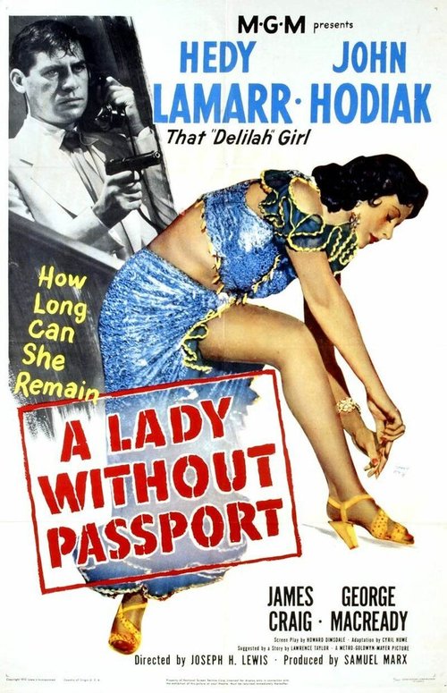 Обложка (Постер) Девушка без паспорта / A Lady Without Passport (1950) SATRip