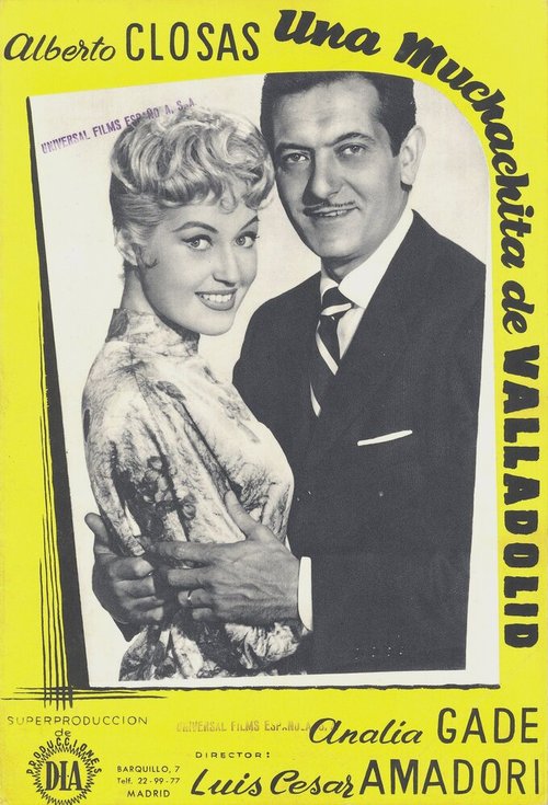Обложка (Постер) Девушка из Вальядолида / Una muchachita de Valladolid (1958) SATRip Обложка (Постер) Девушка из Вальядолида / Una muchachita de Valladolid (1958) SATRip