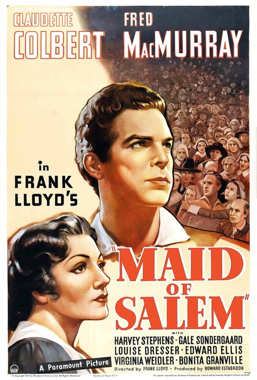 Обложка (Постер) Девушка Салема / Maid of Salem (1937) SATRip