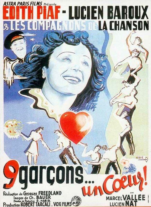 Обложка (Постер) Девять парней, одно сердце / Neuf garçons, un coeur (1948) SATRip Обложка (Постер) Девять парней, одно сердце / Neuf garçons, un coeur (1948) SATRip