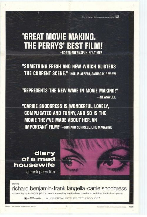 Обложка (Постер) Дневник безумной домохозяйки / Diary of a Mad Housewife (1970) SATRip Обложка (Постер) Дневник безумной домохозяйки / Diary of a Mad Housewife (1970) SATRip
