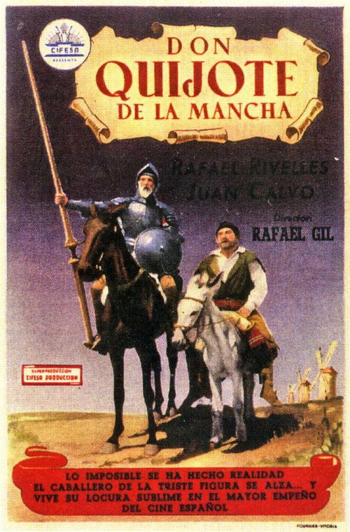 Обложка (Постер) Дон Кихот из Ла Манчи / Don Quijote de la Mancha (1947) SATRip