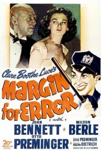 Обложка (Постер) Допуск на ошибку / Margin for Error (1943) SATRip