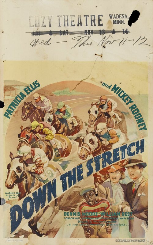 Обложка (Постер) Down the Stretch (1936) SATRip