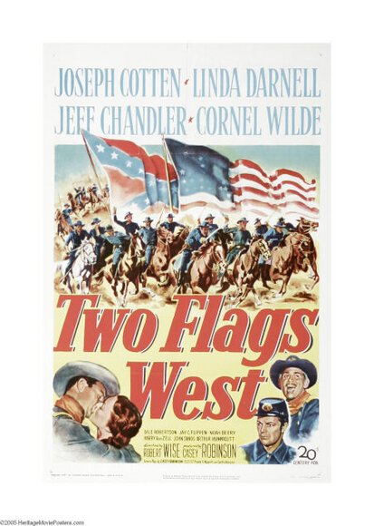 Обложка (Постер) Два флага Запада / Two Flags West (1950) SATRip