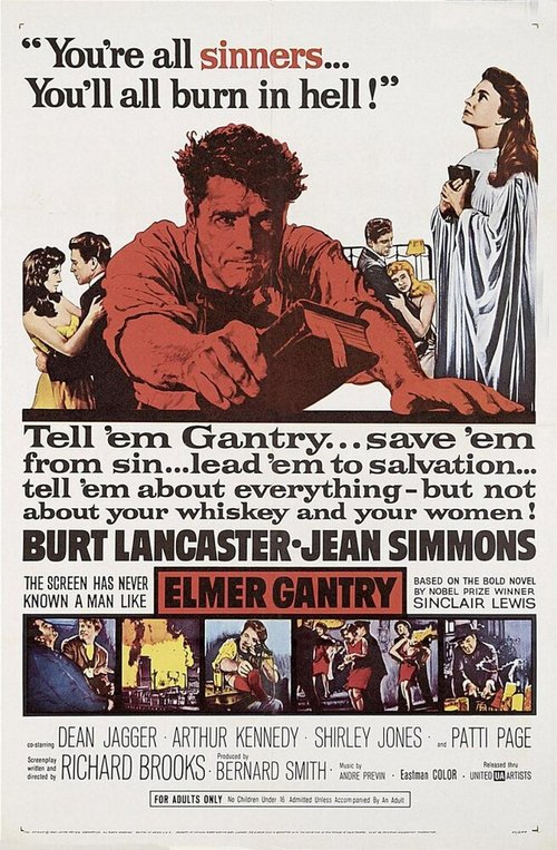 Обложка (Постер) Элмер Гантри / Elmer Gantry (1960) SATRip Обложка (Постер) Элмер Гантри / Elmer Gantry (1960) SATRip