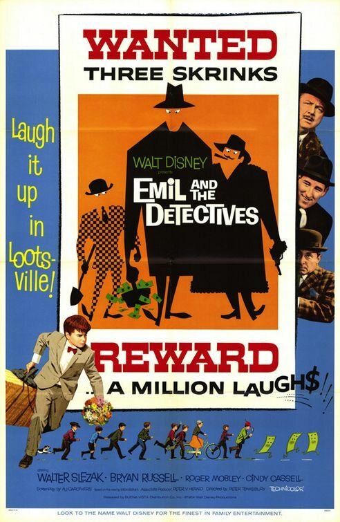 Обложка (Постер) Эмиль и сыщики / Emil and the Detectives (1964) SATRip Обложка (Постер) Эмиль и сыщики / Emil and the Detectives (1964) SATRip