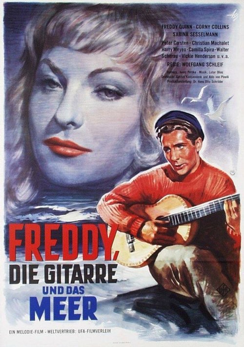 Обложка (Постер) Фредди, гитара и море / Freddy, die Gitarre und das Meer (1959) SATRip Обложка (Постер) Фредди, гитара и море / Freddy, die Gitarre und das Meer (1959) SATRip
