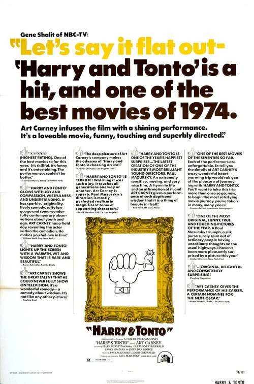 Обложка (Постер) Гарри и Тонто / Harry and Tonto (1974) SATRip Обложка (Постер) Гарри и Тонто / Harry and Tonto (1974) SATRip