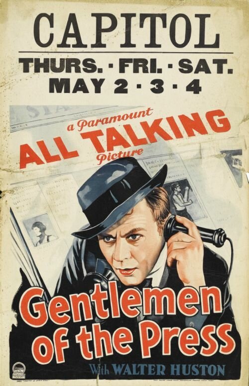Обложка (Постер) Gentlemen of the Press (1929) SATRip