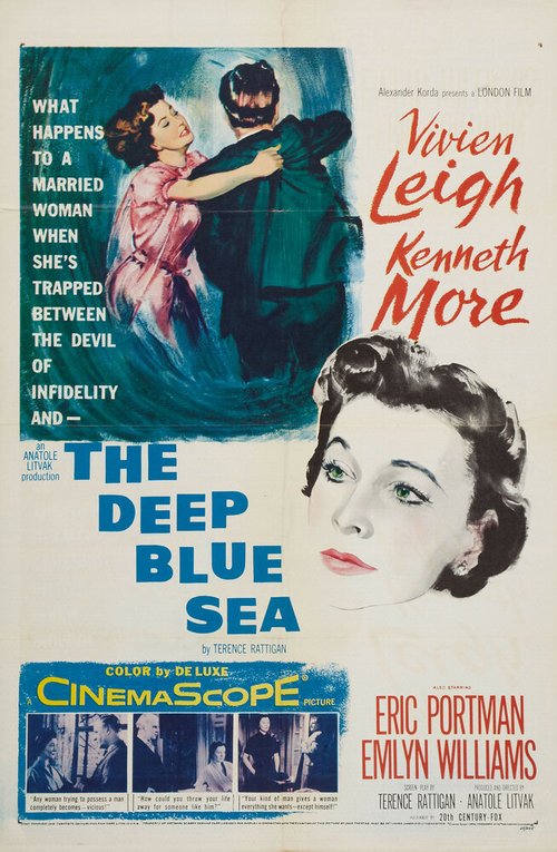 Обложка (Постер) Глубокое синее море / The Deep Blue Sea (1955) SATRip