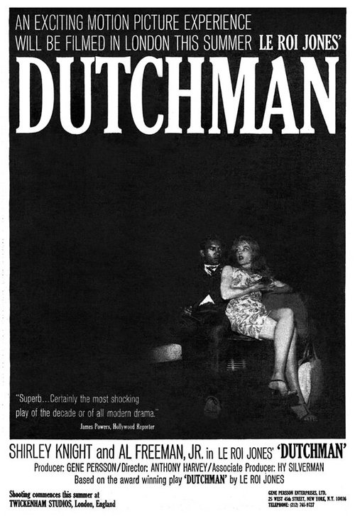 Обложка (Постер) Голландец / Dutchman (1966) SATRip Обложка (Постер) Голландец / Dutchman (1966) SATRip