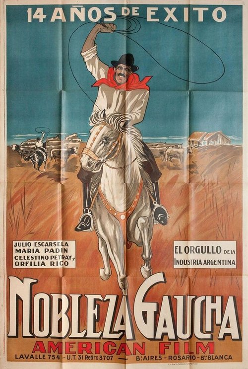 Обложка Гордая пастушка / Nobleza gaucha (1915) 