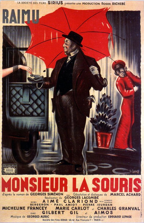 Обложка (Постер) Господин Мышь / Monsieur La Souris (1942) SATRip Обложка (Постер) Господин Мышь / Monsieur La Souris (1942) SATRip
