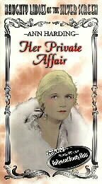 Обложка (Постер) Her Private Affair (1929) SATRip