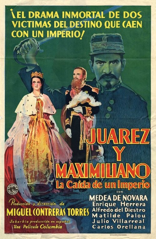 Обложка (Постер) Хуарес и Максимилиано / Juárez y Maximiliano (1934) SATRip