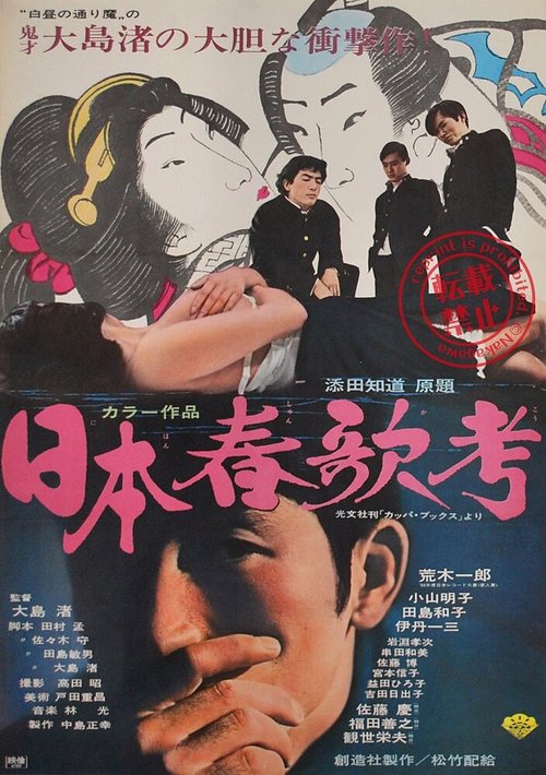 Обложка (Постер) Исследование непристойных песен Японии / Nihon shunka-kô (1967) SATRip