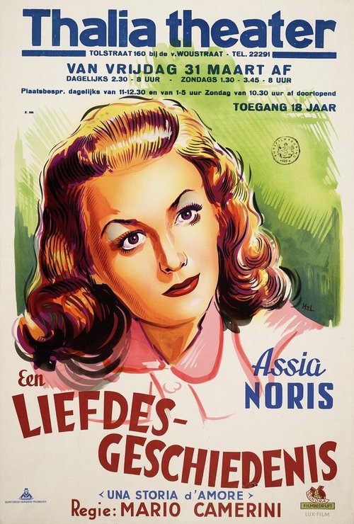 Обложка (Постер) История одной любви / Una storia d'amore (1942) SATRip Обложка (Постер) История одной любви / Una storia d'amore (1942) SATRip