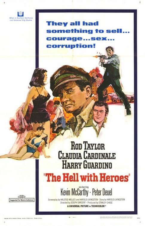 Обложка (Постер) К черту героев / The Hell with Heroes (1968) SATRip