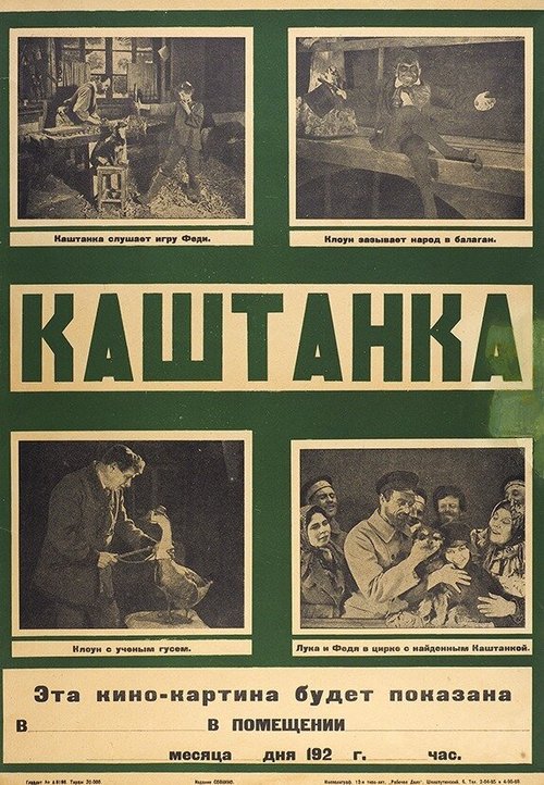Обложка (Постер) Каштанка (1926) 