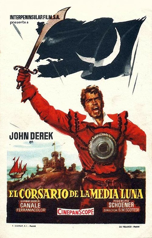 Обложка (Постер) Корсар полумесяца / Il corsaro della mezzaluna (1958) SATRip