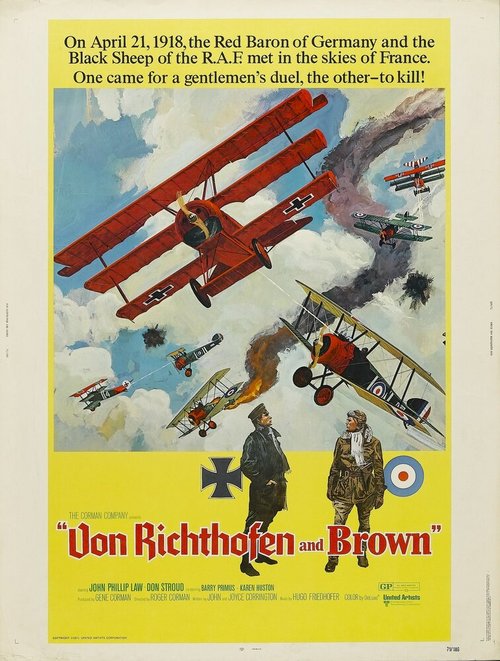 Обложка (Постер) Красный барон / Von Richthofen and Brown (1971) SATRip Обложка (Постер) Красный барон / Von Richthofen and Brown (1971) SATRip