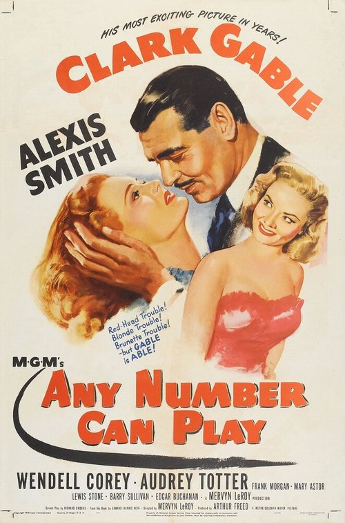 Обложка (Постер) Крупная ставка / Any Number Can Play (1949) SATRip Обложка (Постер) Крупная ставка / Any Number Can Play (1949) SATRip