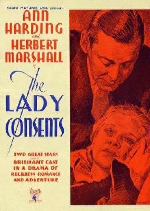 Обложка (Постер) Леди даёт согласие / The Lady Consents (1936) SATRip
