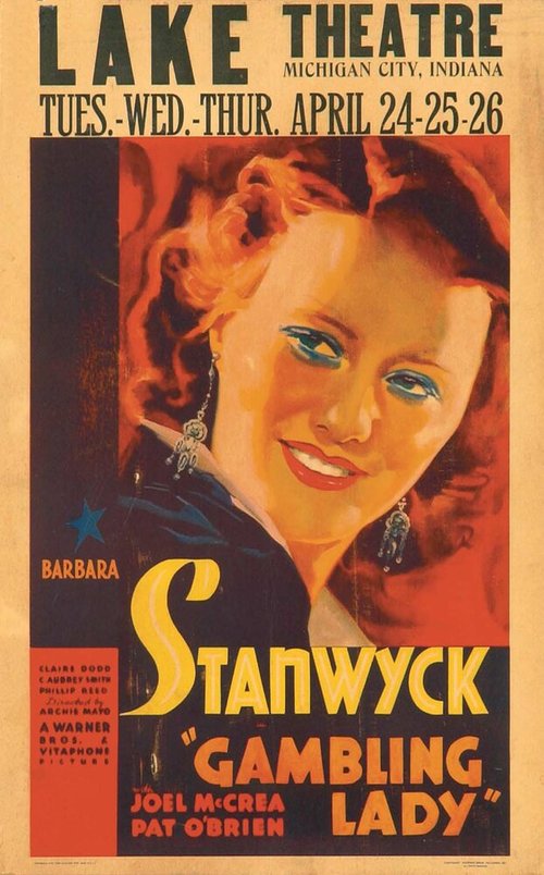 Обложка (Постер) Леди-игрок / Gambling Lady (1934) SATRip