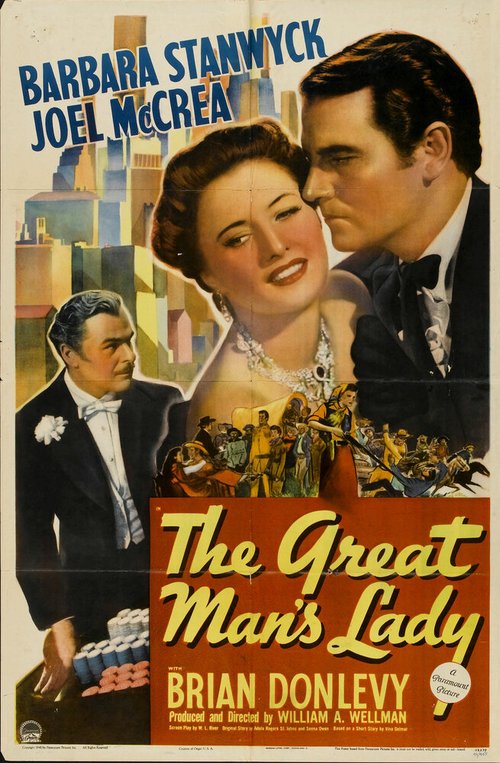 Обложка (Постер) Леди Великого человека / The Great Man's Lady (1941) SATRip
