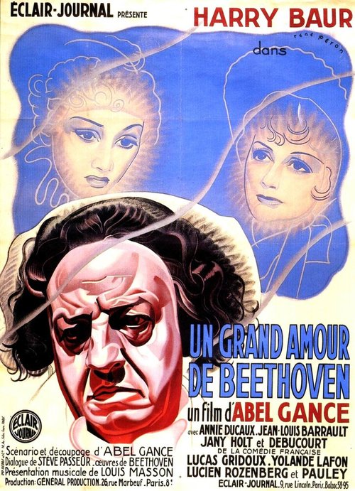 Обложка (Постер) Лунная соната / Un grand amour de Beethoven (1936) SATRip