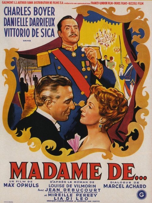 Обложка (Постер) Мадам де… / Madame de... (1953) SATRip Обложка (Постер) Мадам де… / Madame de... (1953) SATRip