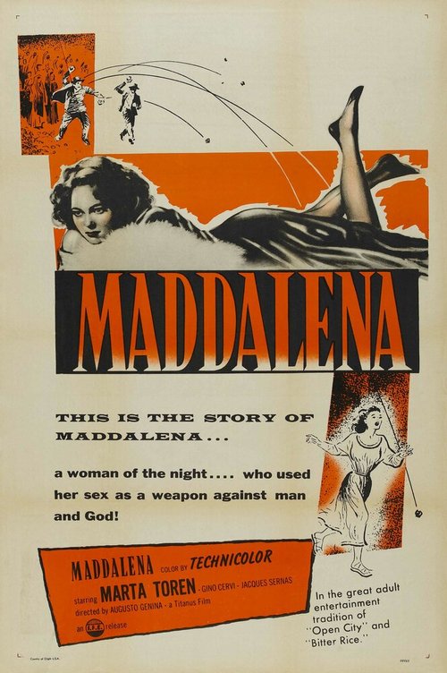 Обложка (Постер) Маддалена / Maddalena (1954) SATRip