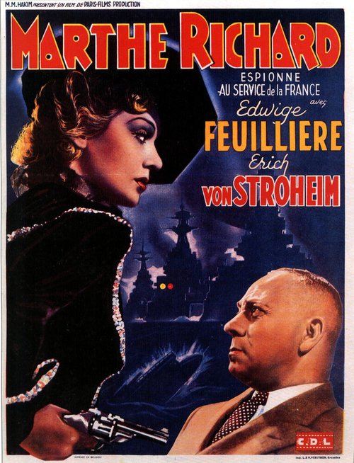 Обложка (Постер) Марта Ришар на службе Франции / Marthe Richard au service de la France (1937) SATRip