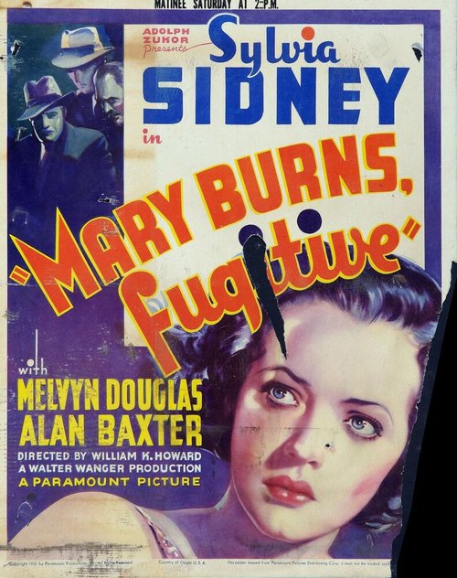 Обложка (Постер) Мэри Бернс, беглянка / Mary Burns, Fugitive (1935) SATRip