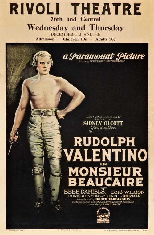 Обложка (Постер) Месье Бокэр / Monsieur Beaucaire (1924) SATRip